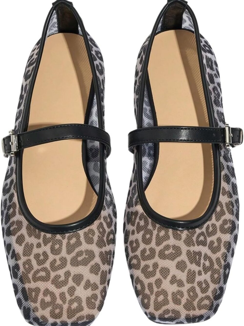 Stylish Summer Leopard Mesh Ballet Flats for Women - Comfortable Dressy Work